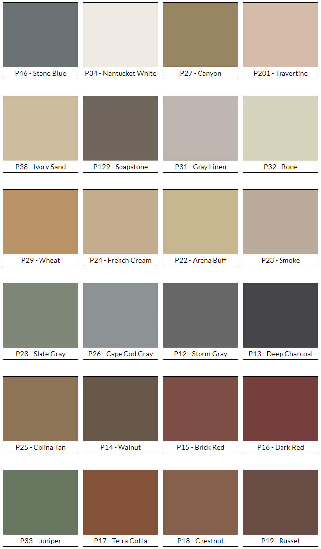 Concrete Color Hardner Chart